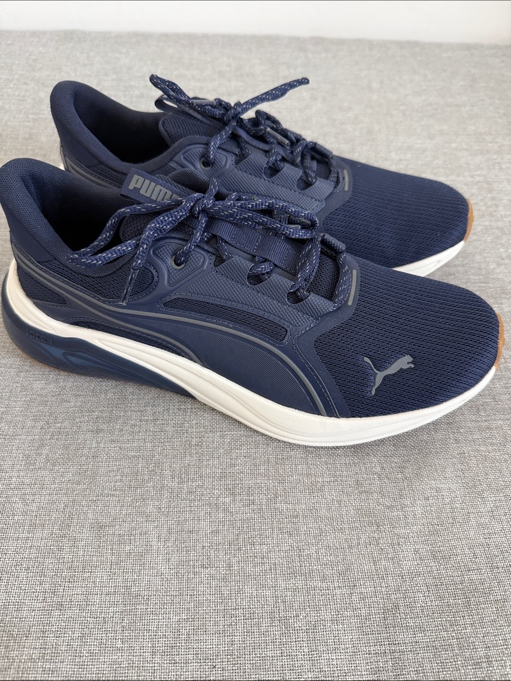 NWOT PUMA Cell Thrill Dash Men's Running Sneakers Navy/White